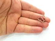 10 Butterfly Charm Antique Copper Charm Antique Copper Plated Metal (18x17mm) G13790