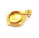 Raw Brass Pendant Blank Mosaic Base Blank inlay Blank Necklace Blank Resin Blank Mountings Cabochon Bezel Base  (20mm blank) G12956