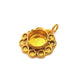 Raw Brass Pendant Blank Mosaic Base Blank inlay Blank Necklace Blank Resin Blank Mountings Cabochon Bezel Base  (10mm blank) G12957
