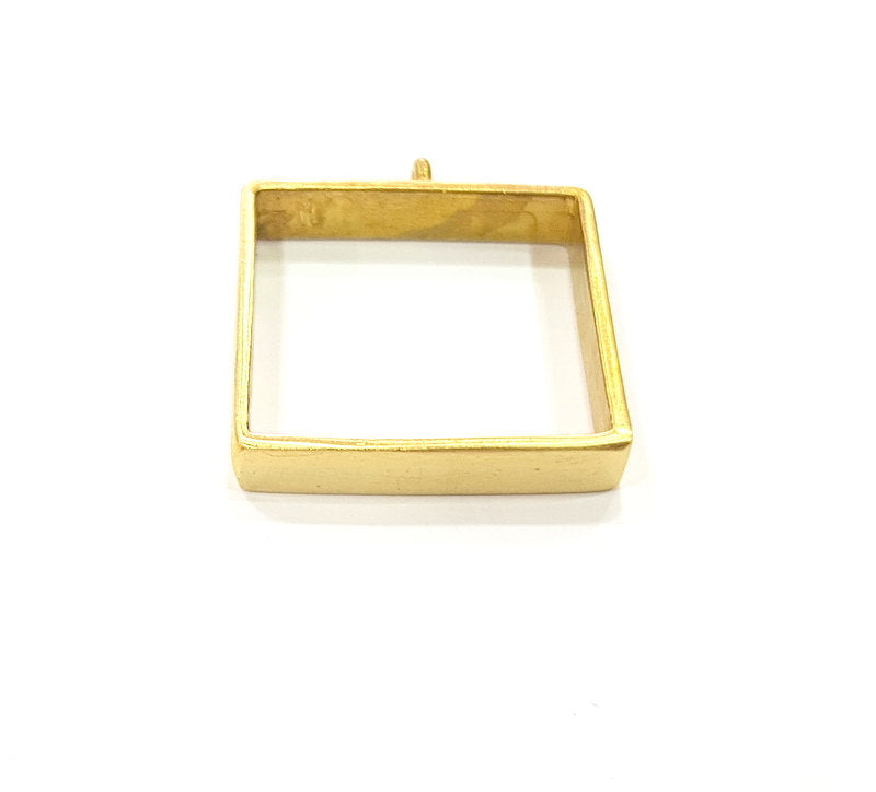 Raw Brass Pendant Blank Frame Bezel Base  (25mm blank) G12961