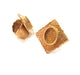 Raw Brass Ring Blank Bezel Settings Cabochon Base Mountings Adjustable Resin Blank  (18x13mm blank ) G12968
