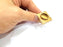 Raw Brass Ring Blank Bezel Settings Cabochon Base Mountings Adjustable Resin Blank  (18x13mm blank ) G12968