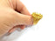 Raw Brass Ring Blank Bezel Settings Cabochon Base Mountings Adjustable Resin Blank  (20mm blank ) G12976