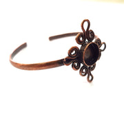 Copper Bracelet Blanks Bangle Blanks Cuff Blanks Adjustable Bracelet Blank Antique Copper Plated Brass (14mm Blanks ) G13862
