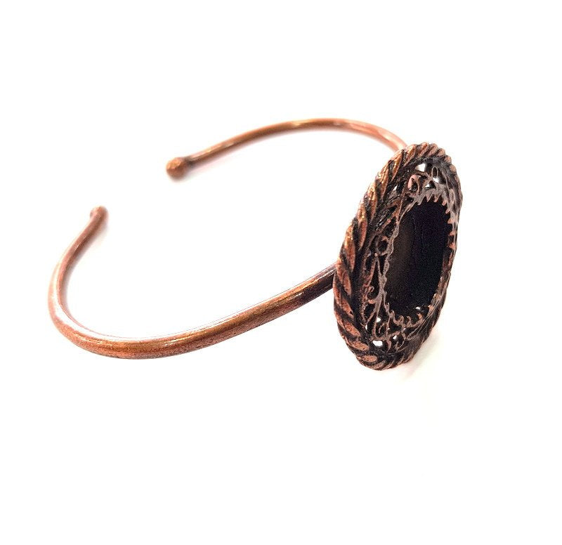Copper Bracelet Blanks Bangle Blanks Cuff Blanks Adjustable Bracelet Blank Antique Copper Plated Brass (15mm Blanks ) G13872