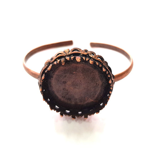 Copper Bracelet Blanks Bangle Blanks Cuff Blanks Adjustable Bracelet Blank Antique Copper Plated Brass (30mm Blanks ) G13873