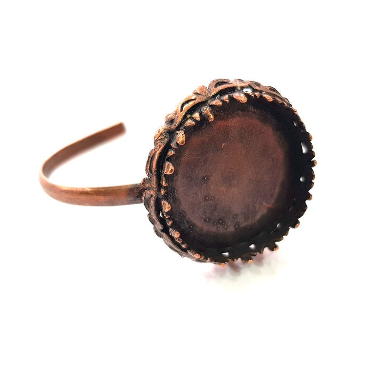 Copper Bracelet Blanks Bangle Blanks Cuff Blanks Adjustable Bracelet Blank Antique Copper Plated Brass (30mm Blanks ) G13873