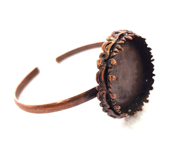 Copper Bracelet Blanks Bangle Blanks Cuff Blanks Adjustable Bracelet Blank Antique Copper Plated Brass (30mm Blanks ) G13873