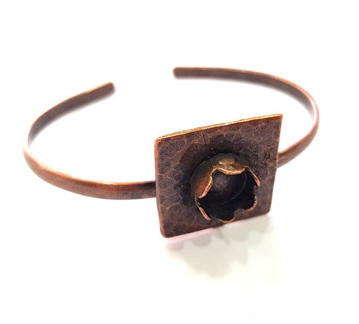 Copper Bracelet Blanks Bangle Blanks Cuff Blanks Adjustable Bracelet Blank Antique Copper Plated Brass (10mm Blanks ) G13877