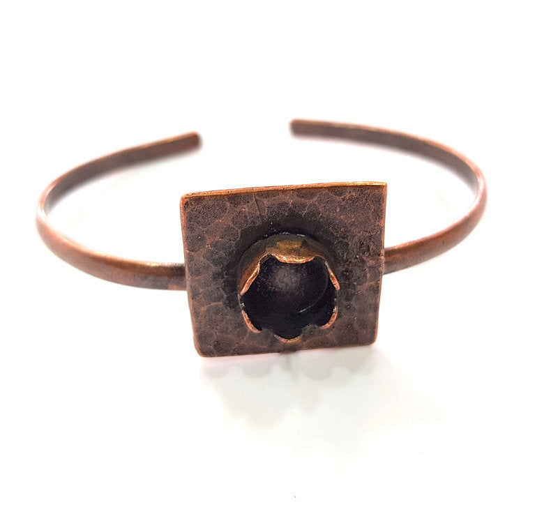 Copper Bracelet Blanks Bangle Blanks Cuff Blanks Adjustable Bracelet Blank Antique Copper Plated Brass (10mm Blanks ) G13877
