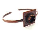 Copper Bracelet Blanks Bangle Blanks Cuff Blanks Adjustable Bracelet Blank Antique Copper Plated Brass (10mm Blanks ) G13877