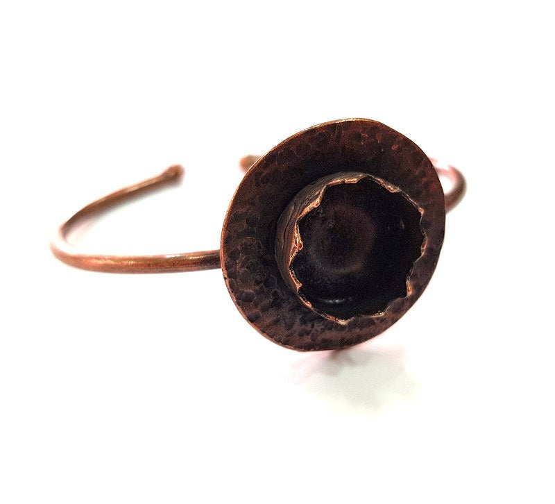 Copper Bracelet Blanks Bangle Blanks Cuff Blanks Adjustable Bracelet Blank Antique Copper Plated Brass (15mm Blanks ) G13879