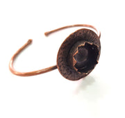 Copper Bracelet Blanks Bangle Blanks Cuff Blanks Adjustable Bracelet Blank Antique Copper Plated Brass (15mm Blanks ) G13879