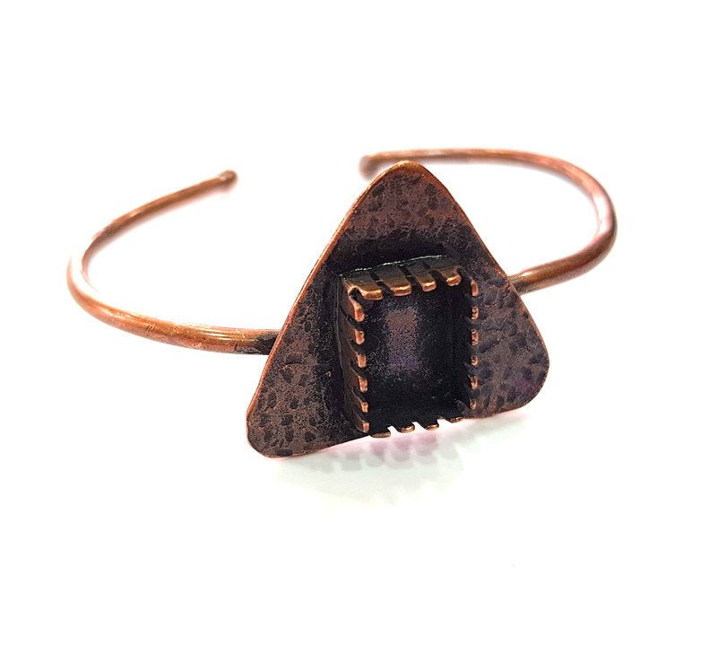 Copper Bracelet Blanks Bangle Blanks Cuff Blanks Adjustable Bracelet Blank Antique Copper Plated Brass (14x10mm Blanks ) G13880