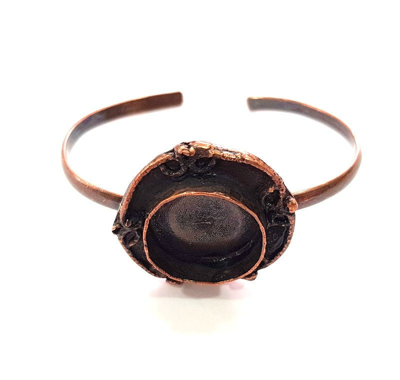 Copper Bracelet Blanks Bangle Blanks Cuff Blanks Adjustable Bracelet Blank Antique Copper Plated Brass (20mm Blanks ) G13881