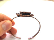 Copper Bracelet Blanks Bangle Blanks Cuff Blanks Adjustable Bracelet Blank Antique Copper Plated Brass (20mm Blanks ) G13881