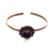 Copper Bracelet Blanks Bangle Blanks Cuff Blanks Adjustable Bracelet Blank Antique Copper Plated Brass (10mm Blanks ) G13882
