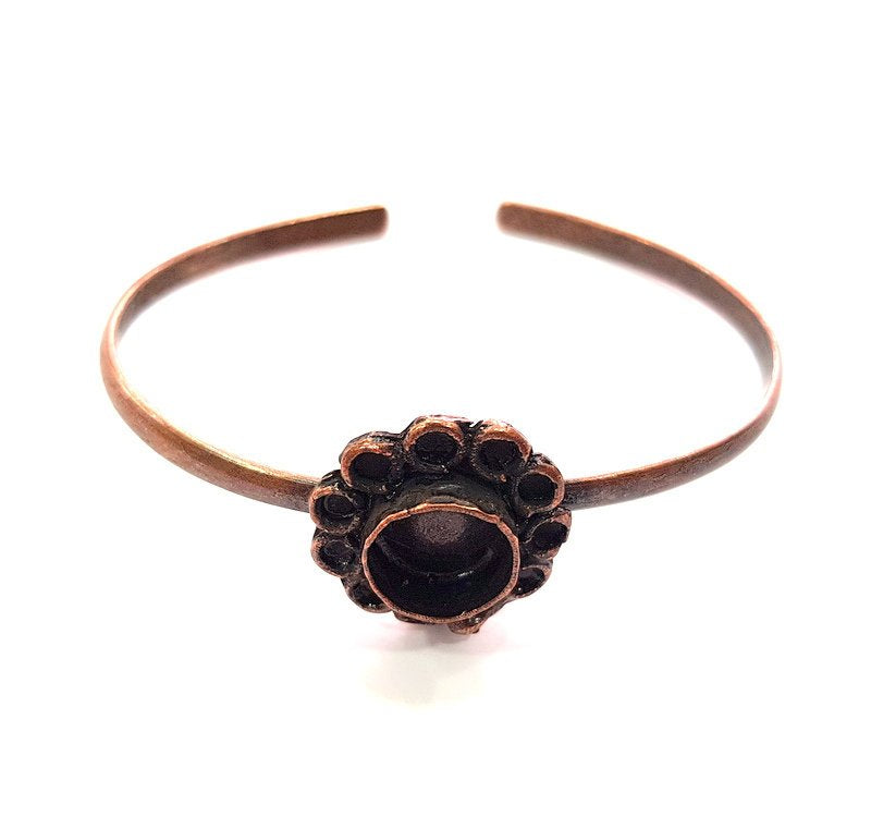 Copper Bracelet Blanks Bangle Blanks Cuff Blanks Adjustable Bracelet Blank Antique Copper Plated Brass (10mm Blanks ) G13882