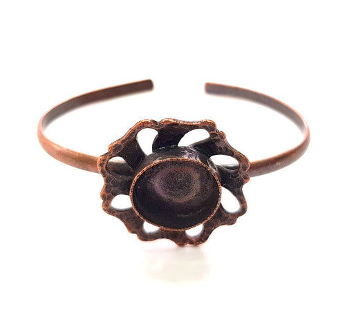 Copper Bracelet Blanks Bangle Blanks Cuff Blanks Adjustable Bracelet Blank Antique Copper Plated Brass (15mm Blanks ) G13884