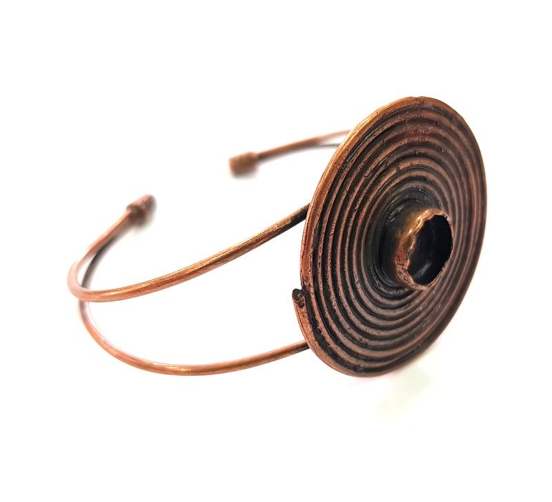 Copper Bracelet Blanks Bangle Blanks Cuff Blanks Adjustable Bracelet Blank Antique Copper Plated Brass (10mm Blanks ) G13885