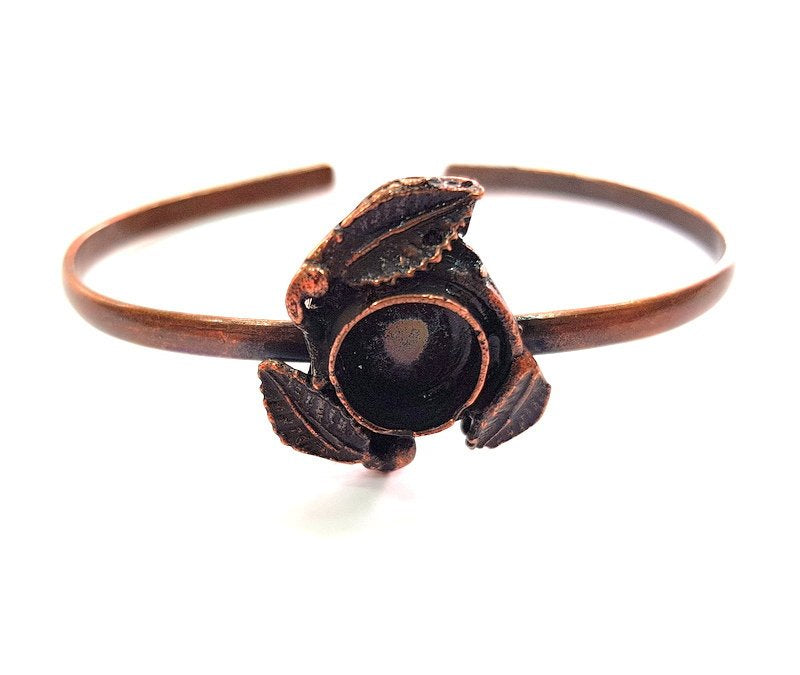 Copper Bracelet Blanks Bangle Blanks Cuff Blanks Adjustable Bracelet Blank Antique Copper Plated Brass (11mm Blanks ) G13889