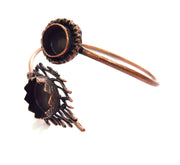 Copper Bracelet Blanks Bangle Blanks Cuff Blanks Adjustable Bracelet Blank Antique Copper Plated Brass (15mm and 10mm Blanks ) G13894