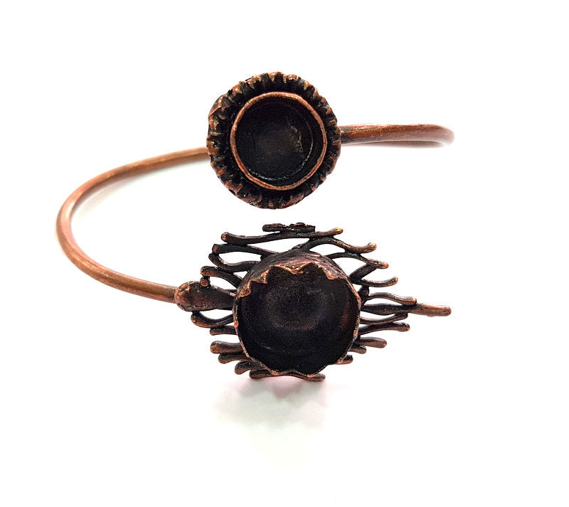 Copper Bracelet Blanks Bangle Blanks Cuff Blanks Adjustable Bracelet Blank Antique Copper Plated Brass (15mm and 10mm Blanks ) G13894