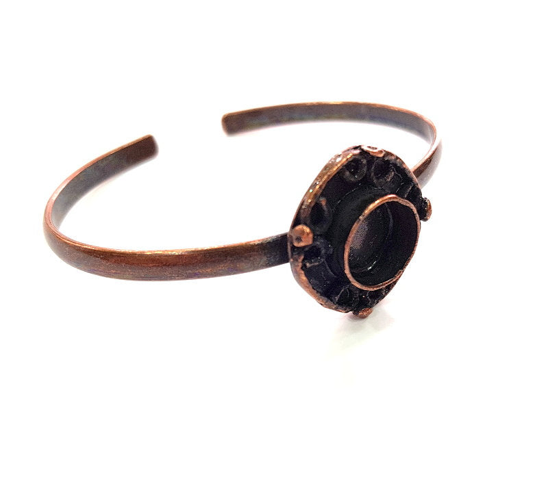 Copper Bracelet Blanks Bangle Blanks Cuff Blanks Adjustable Bracelet Blank Antique Copper Plated Brass (10mm Blanks ) G13895