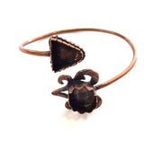 Copper Bracelet Blanks Bangle Blanks Cuff Blanks Adjustable Bracelet Blank Antique Copper Plated Brass (14x13mm and 18x13mm Blanks ) G13899