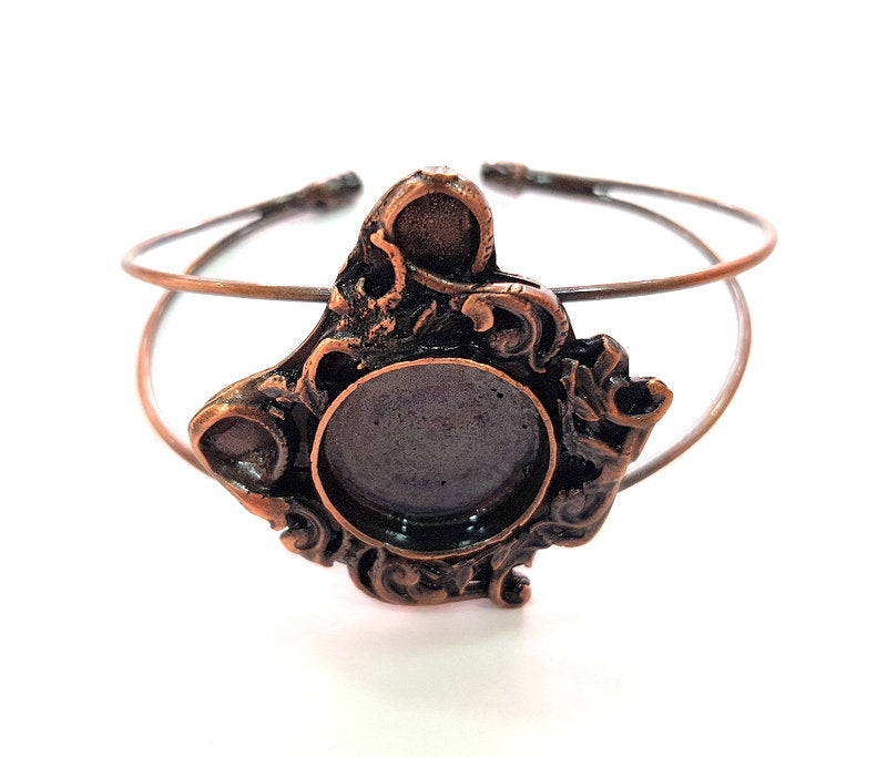 Copper Bracelet Blanks Bangle Blanks Cuff Blanks Adjustable Bracelet Blank Antique Copper Plated Brass (20mm Blanks ) G13900