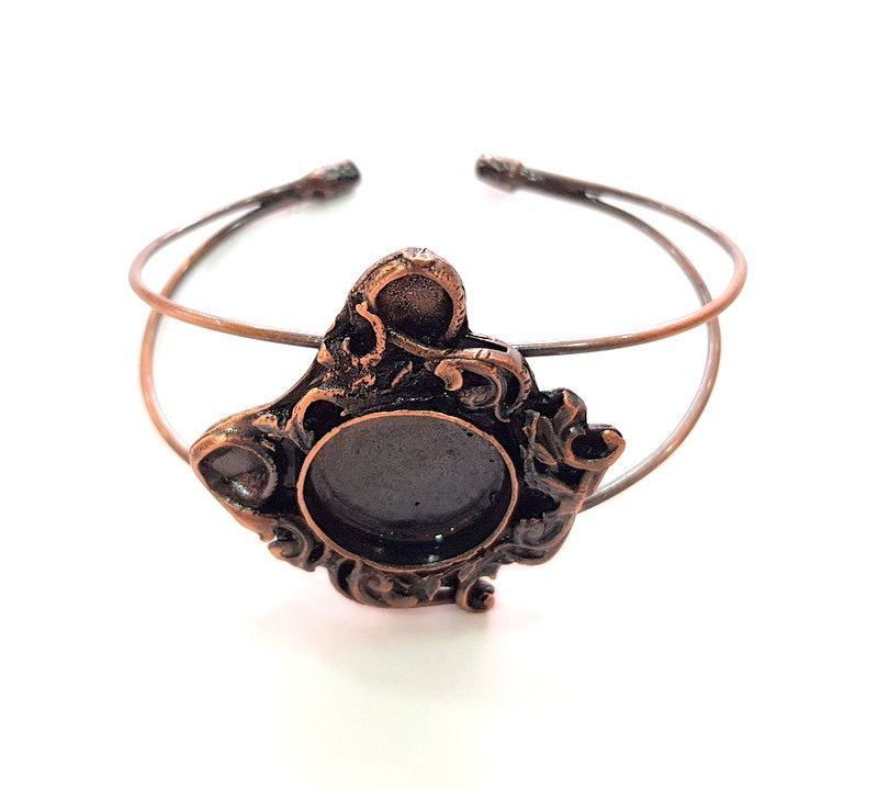 Copper Bracelet Blanks Bangle Blanks Cuff Blanks Adjustable Bracelet Blank Antique Copper Plated Brass (20mm Blanks ) G13900