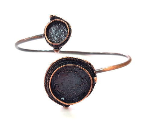 Copper Bracelet Blanks Bangle Blanks Cuff Blanks Adjustable Bracelet Blank Antique Copper Plated Brass (20mm and 10mm Blanks ) G13902
