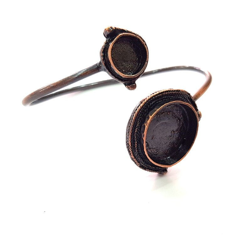 Copper Bracelet Blanks Bangle Blanks Cuff Blanks Adjustable Bracelet Blank Antique Copper Plated Brass (20mm and 10mm Blanks ) G13902
