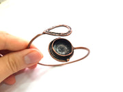Copper Bracelet Blanks Bangle Blanks Cuff Blanks Adjustable Bracelet Blank Antique Copper Plated Brass (16mm Blanks ) G13904