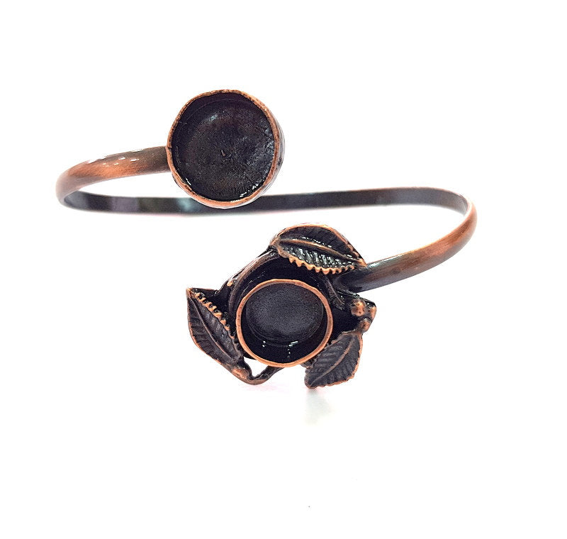 Copper Bracelet Blanks Bangle Blanks Cuff Blanks Adjustable Bracelet Blank Antique Copper Plated Brass (13mm and 10mm Blanks ) G13905
