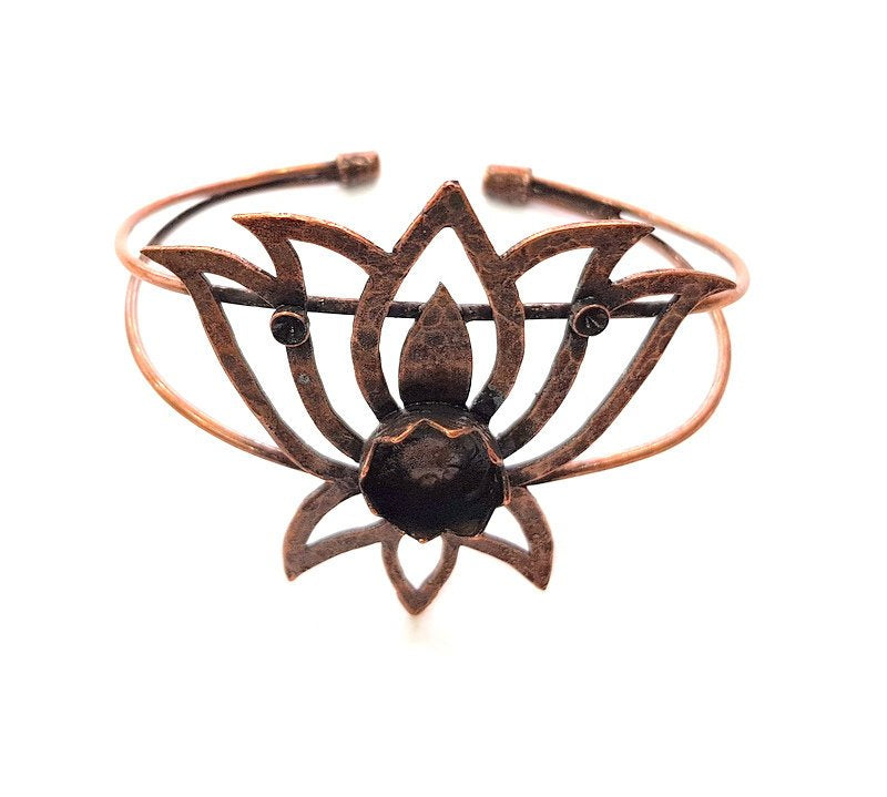Copper Bracelet Blanks Bangle Blanks Cuff Blanks Adjustable Bracelet Blank Antique Copper Plated Brass (12mm Blanks ) G13910