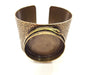 Hammered Bracelet Blanks Bangle Blanks Cuff Blanks Adjustable Bracelet Blank Antique Bronze Plated Brass (40mm Blanks) G13912