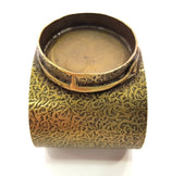 Hammered Bracelet Blanks Bangle Blanks Cuff Blanks Adjustable Bracelet Blank Antique Bronze Plated Brass (40mm Blanks) G13912