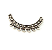 2 Silver Connector Antique Silver Plated Metal (44x10mm) G13084