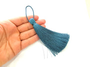 Dark Sky Blue Tassel , Large Thick Thread Tassels 113 mm - 4.4 inches G13105