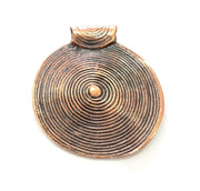 Copper Pendant Antique Copper Pendant Antique Copper Plated Metal ( 54 mm ) G14725