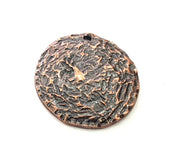 Copper Pendant Antique Copper Pendant Antique Copper Plated Metal (33 mm ) G13137
