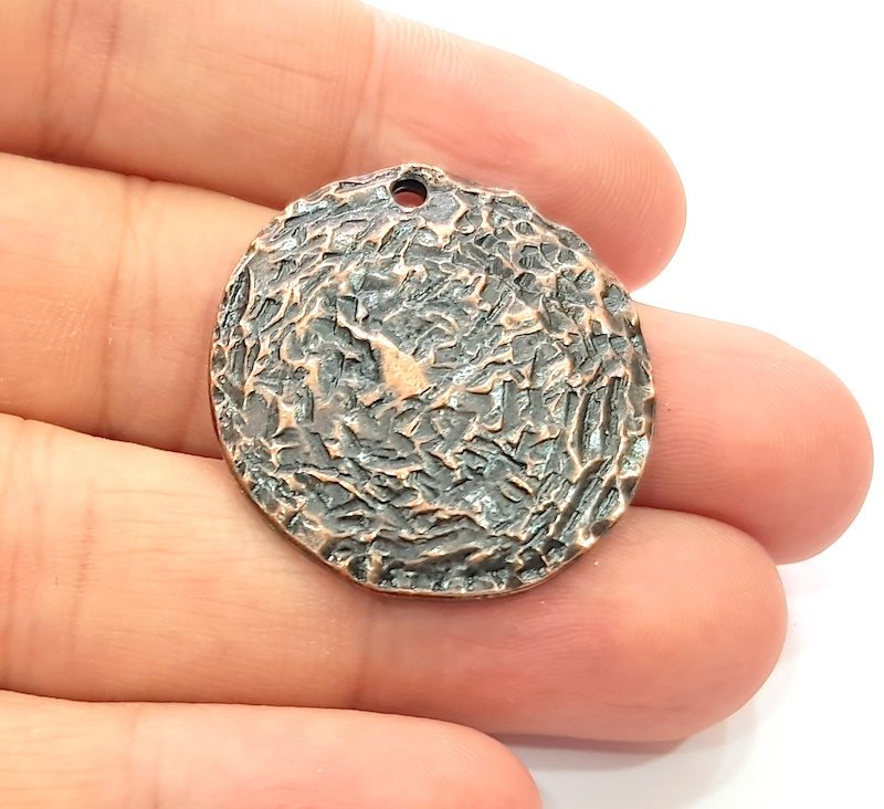 Copper Pendant Antique Copper Pendant Antique Copper Plated Metal (33 mm ) G13137