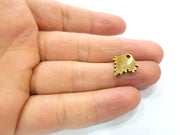 20 Leaf Charm Antique Bronze Charm Antique Bronze Plated Metal  (18x14mm) G13175