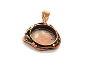 Antique Copper Pendant Blank Mosaic Base Blank inlay Necklace Blank Resin Blank Mountings Copper Plated Brass ( 20 mm blank) G13244