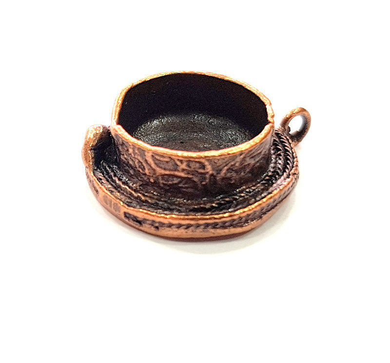 Antique Copper Pendant Blank Mosaic Base Blank inlay Necklace Blank Resin Blank Mountings Copper Plated Brass ( 15 mm blank) G13246
