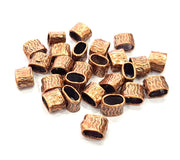 10 Tube Findings Antique Copper Plated Brass (8x5mm) G13269