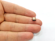 10 Tube Findings Antique Copper Plated Brass (8x5mm) G13269