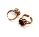 Copper Ring Settings inlay Ring Blank Mosaic Ring Bezel Base Cabochon Mountings (10 mm blank) Antique Copper Plated Brass G13295