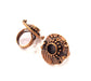 Copper Ring Settings inlay Ring Blank Mosaic Ring Bezel Base Cabochon Mountings ( 10 mm blank) Antique Copper Plated Brass G13308
